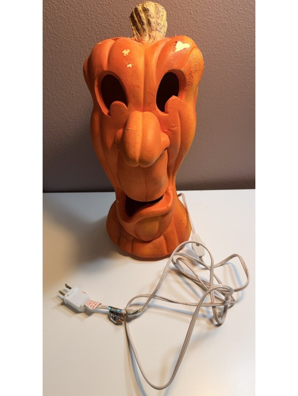 VINTAGE 1995 PUMPKIN FOAM CASPER UNCLE STRETCH LIGHT